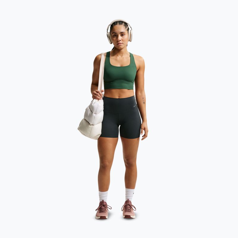 Biustonosz treningowy Nike Zenvy Light Support Longline fir/white 2