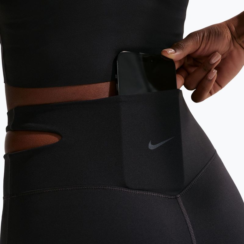 Spodnie treningowe damskie Nike Zenvy High-Waisted Flared black/pcg3c 6