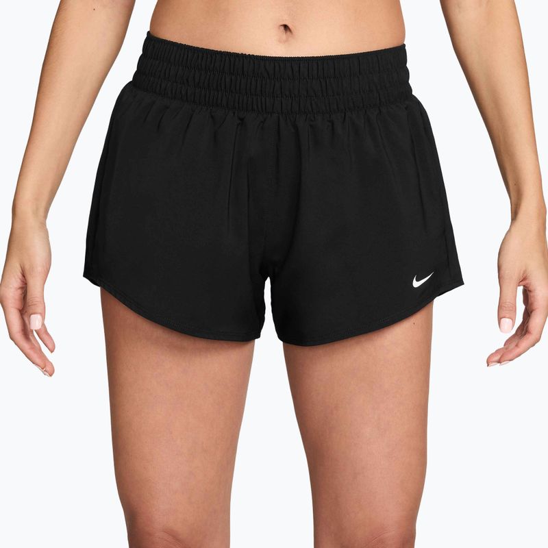 Spodenki damskie Nike One Dri-Fit 3" black/white