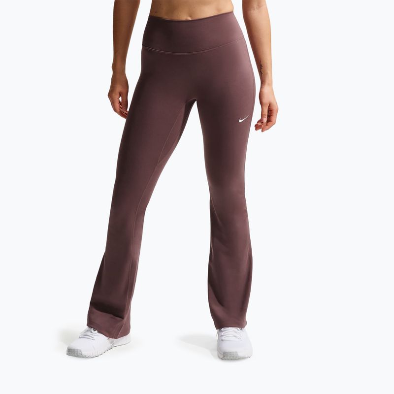 Legginsy damskie Nike One High Waisted Flared tattoo/white