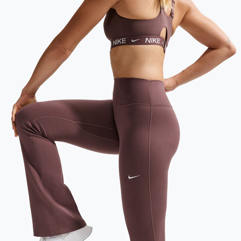 Legginsy damskie Nike One High Waisted Flared tattoo/white 4
