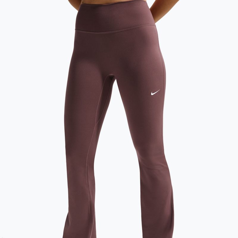 Legginsy damskie Nike One High Waisted Flared tattoo/white 5