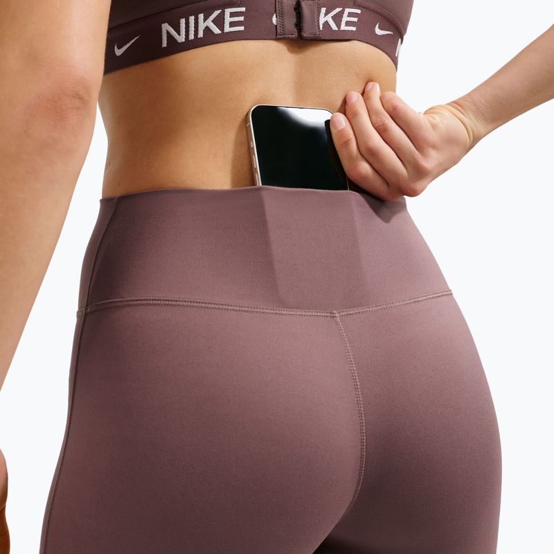 Legginsy damskie Nike One High Waisted Flared tattoo/white 7