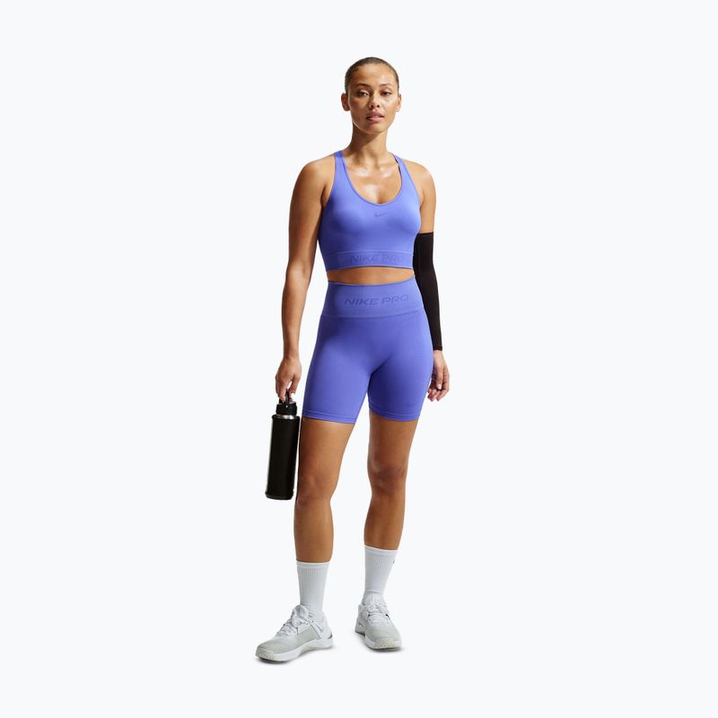 Spodenki damskie Nike Pro Seamless High-Waisted Biker 5" sapphire 2
