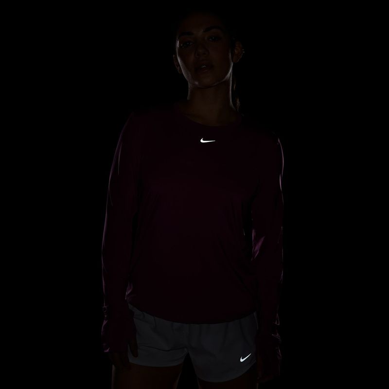 Longsleeve treningowy Nike One Classic Dri-Fit light magenta/white 4