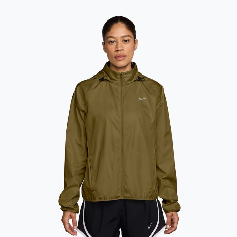 Kurtka do biegania damska Nike Tempo Repel olive flak