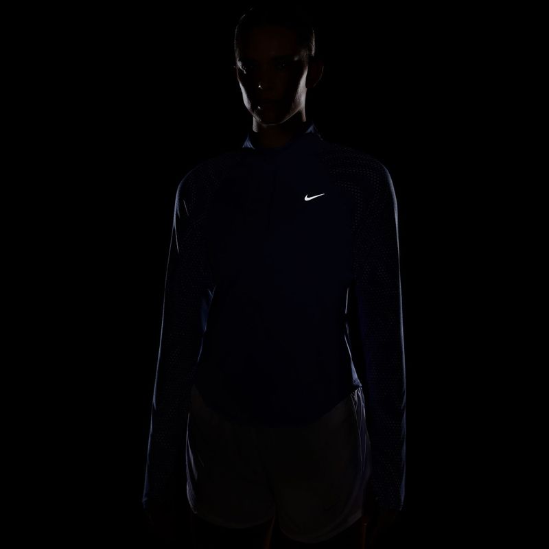 Longsleeve do biegania damski Nike Tempo Flash Dri-Fit 1/4 Zip sapphire/black/white 4