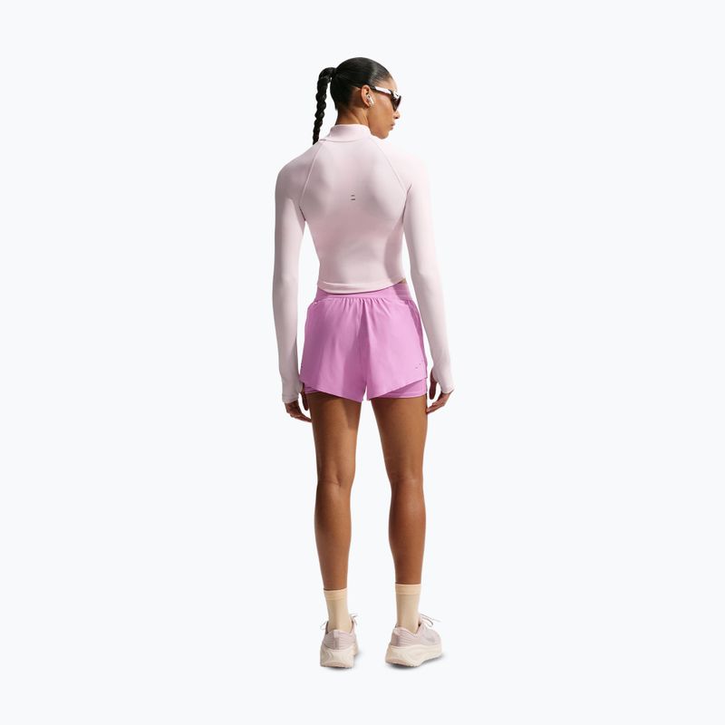 Spodenki do biegania damskie Nike Swift Mid-Rise 2in1 light magenta/light magenta 3