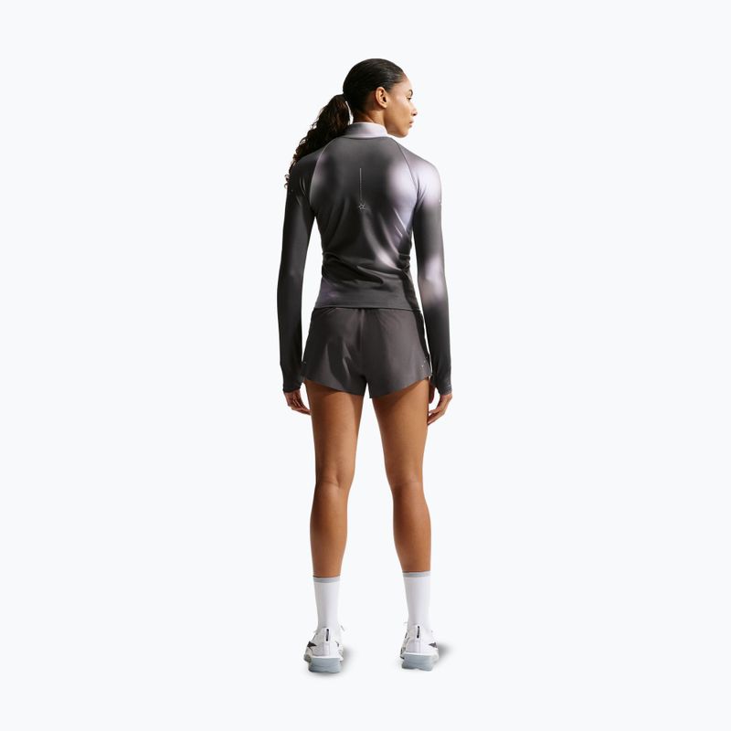 Bluza do biegania damska Nike Swift Dri-Fit Full Zip Mid-Layer dark smoke grey/light smoke grey 3