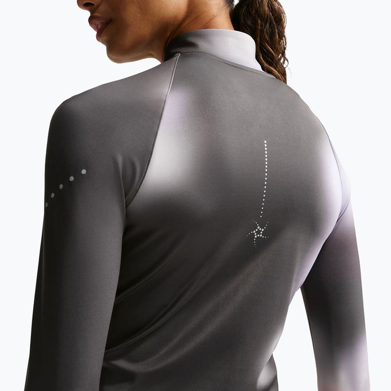 Bluza do biegania damska Nike Swift Dri-Fit Full Zip Mid-Layer dark smoke grey/light smoke grey 5