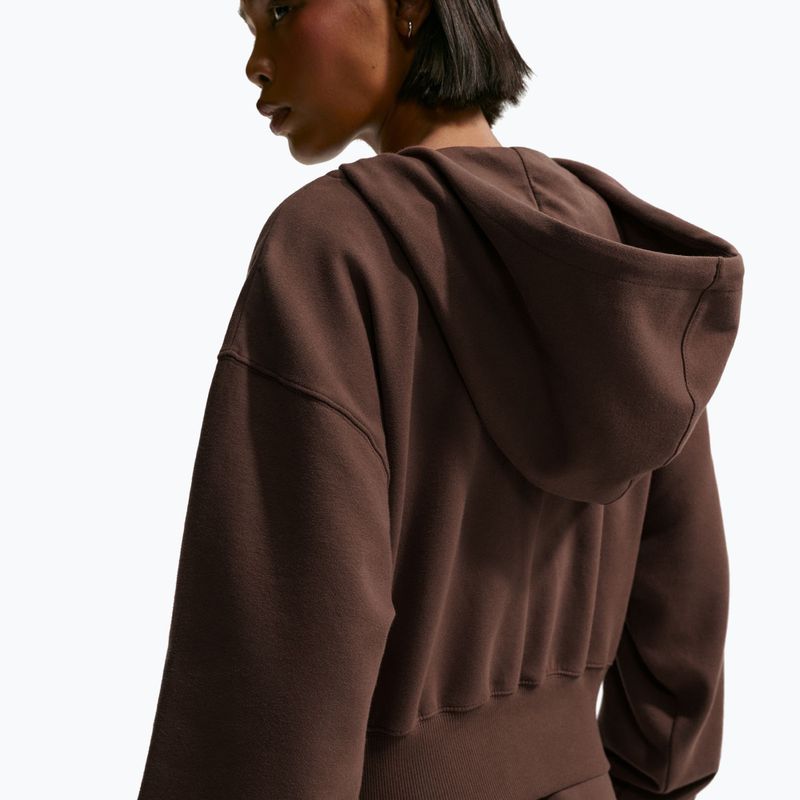 Bluza damska Nike Phoenix Full-Zip Hoodie light chocolate 5