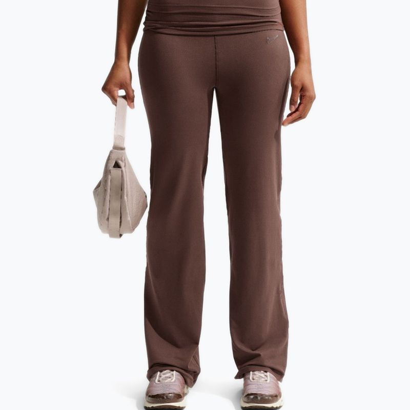Spodnie damskie Nike Flared light chocolate
