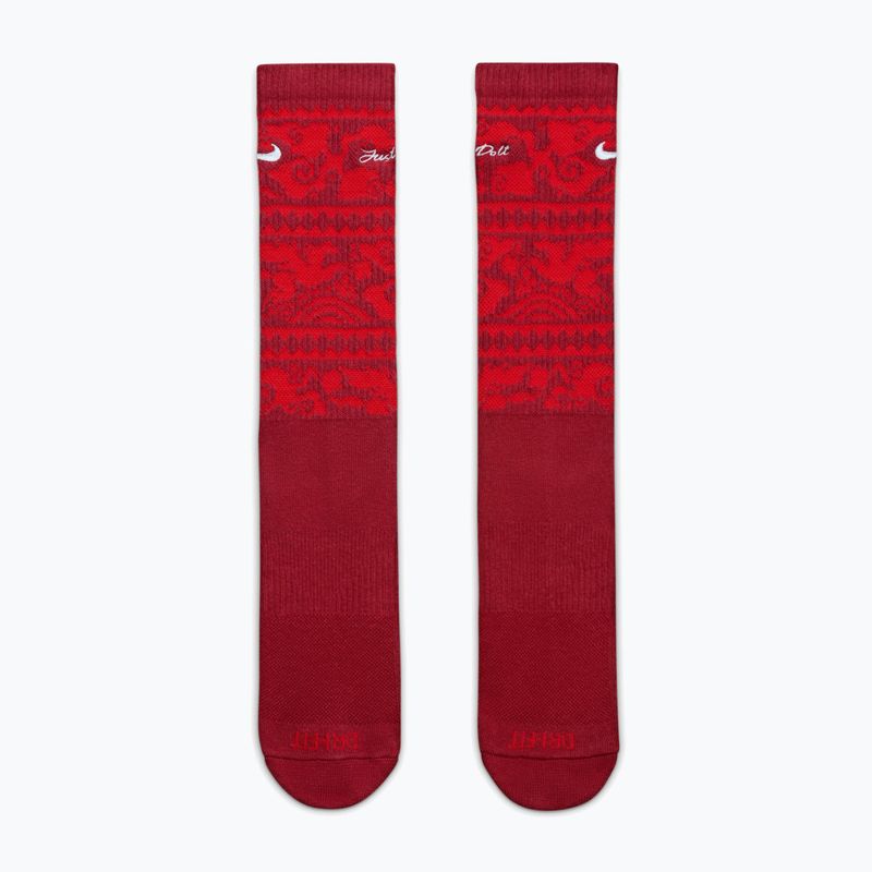Skarpety Nike Everyday Plus Cushioned Crew team crimson/metallic silver 2