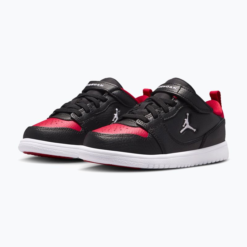 Buty dziecięce Jordan Court Connect Low black/gym red/white 3