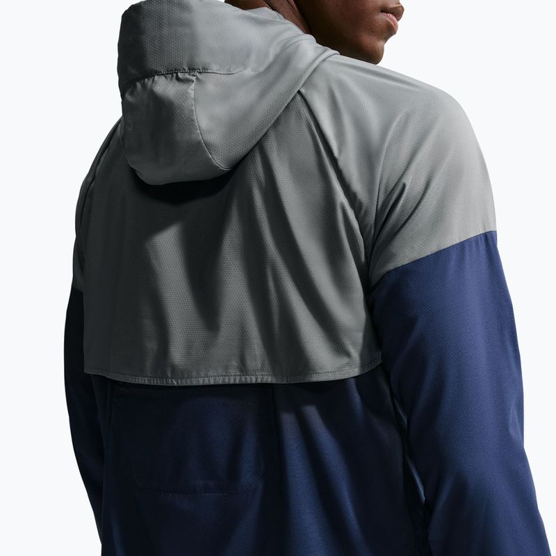 Kurtka do biegania męska Nike Impossibly Light Windrunner smoke grey/smoke grey/midnight navy 5