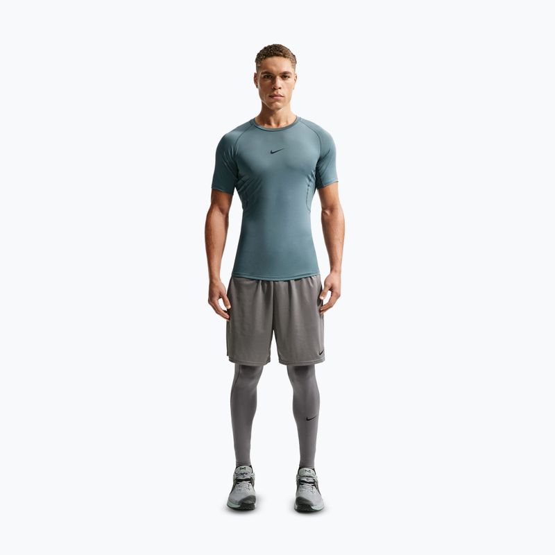 Koszulka treningowa męska Nike Pro Dri-Fit Tight Fitness mineral slate/black 2