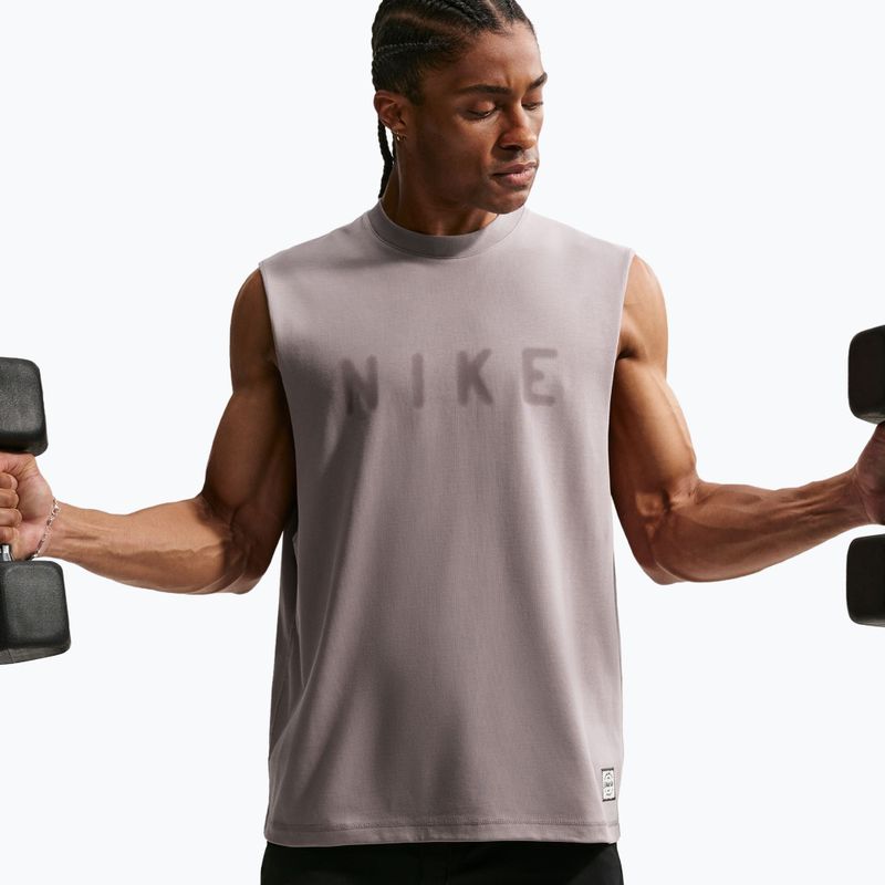 Koszulka treningowa męska Nike Athletic Club Dri-Fit light violet ore/light violet ore 5