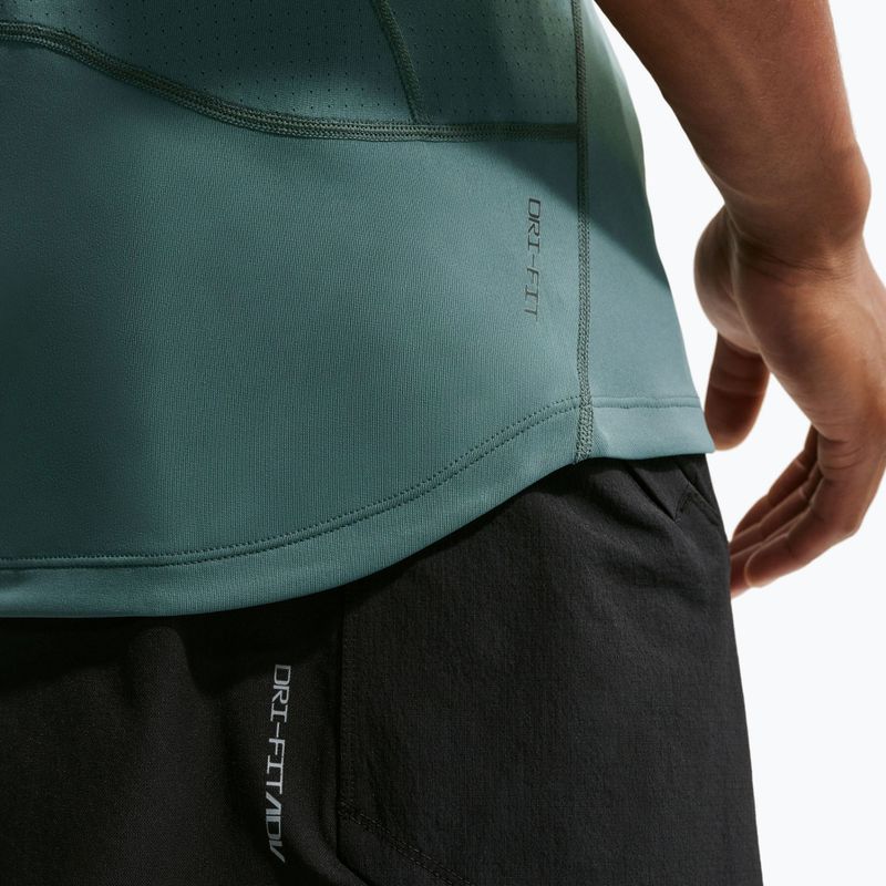 Koszulka treningowa męska Nike Pro Training Dri-Fit mineral slate/green strike 7