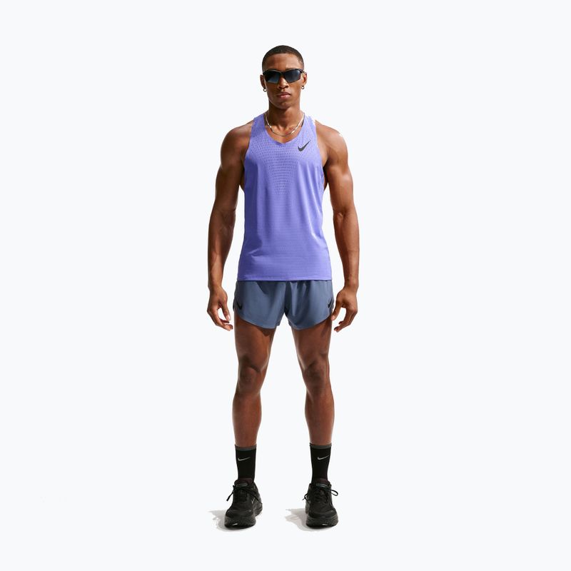 Koszulka do biegania męska Nike AeroSwift Dri-Fit ADV sapphire/black 2