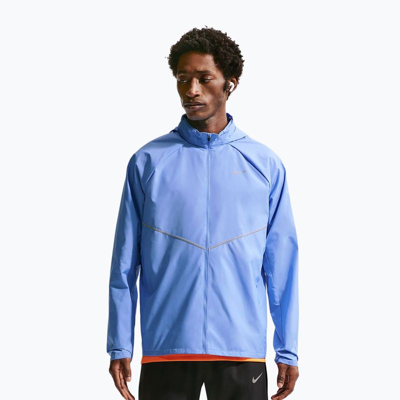 Kurtka do biegania męska Nike Miler Repel UV royal pulse/royal pulse