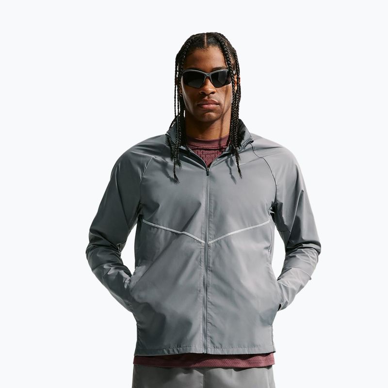 Kurtka do biegania męska Nike Miler Repel UV smoke grey/smoke grey