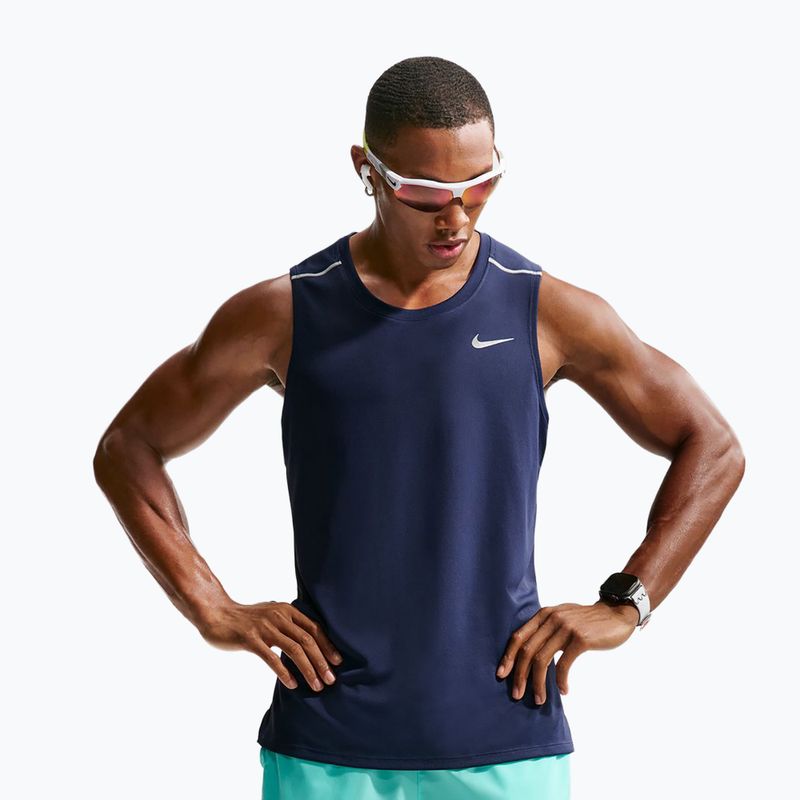 Koszulka do biegania męska Nike Miler Dri-Fit midnight navy