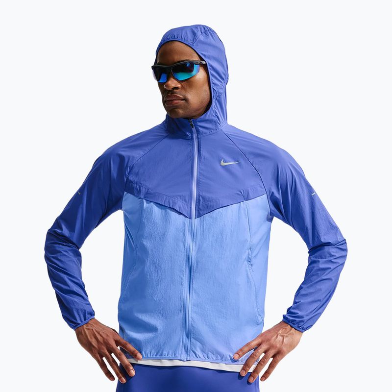 Kurtka do biegania męska Nike Stride Repel UV lapis/royal pulse