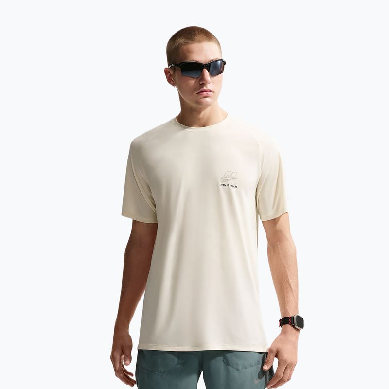 Koszulka do biegania męska Nike Stride Dri-Fit ADV coconut milk