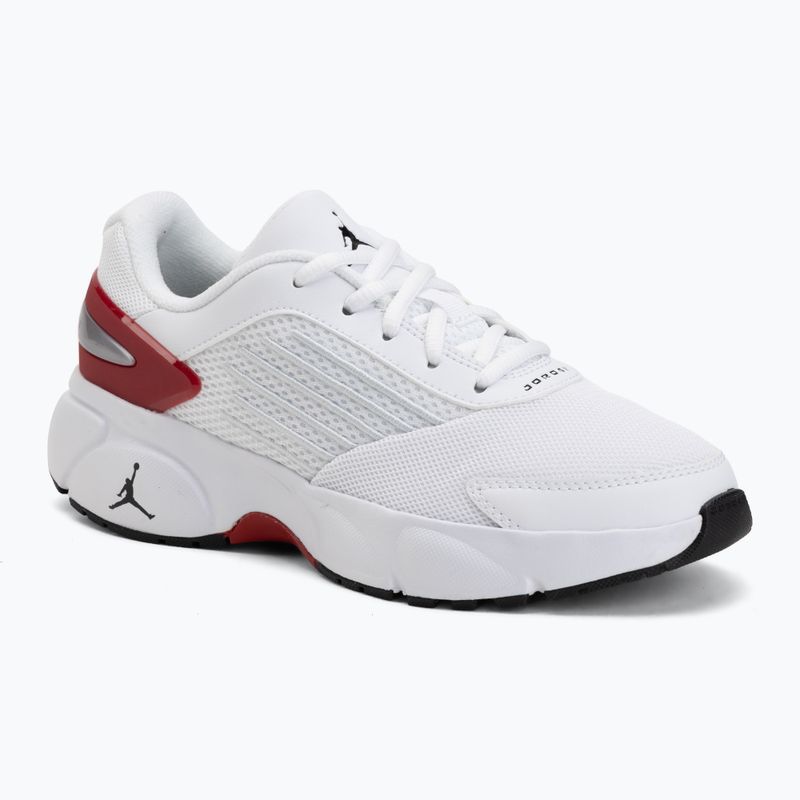 Buty dziecięce Jordan Trunner Flow white/gym red/metallic silver/black