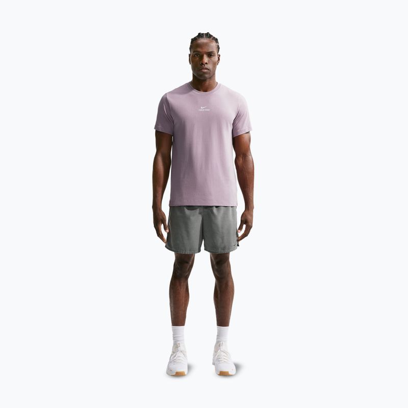 Koszulka treningowa męska Nike Pro Dri-Fit light violet ore/white 2