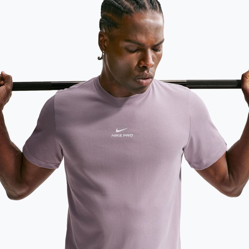 Koszulka treningowa męska Nike Pro Dri-Fit light violet ore/white 5