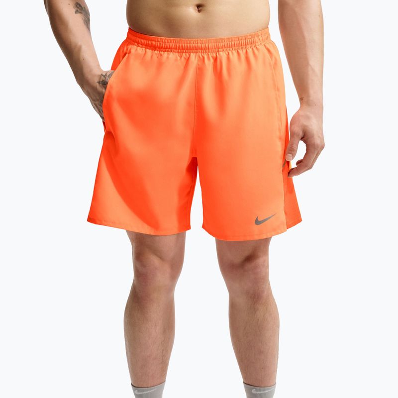 Spodenki do biegania męskie Nike Miler Dri-Fit 2in1 7" total orange 5