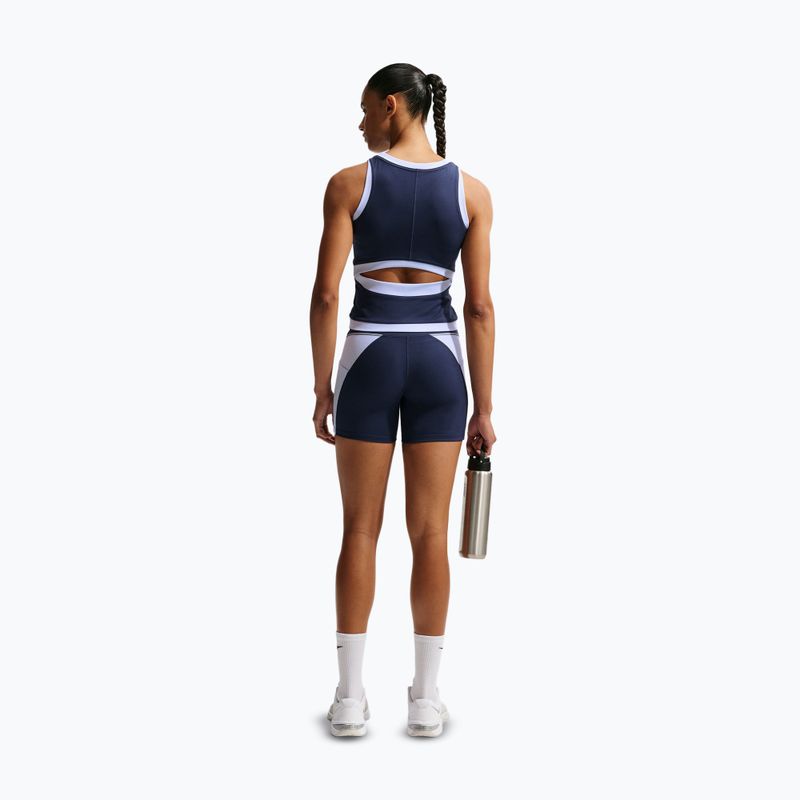 Koszulka treningowa damska Nike One Dri-Fit midnight navy/hydrogen blue/white 3
