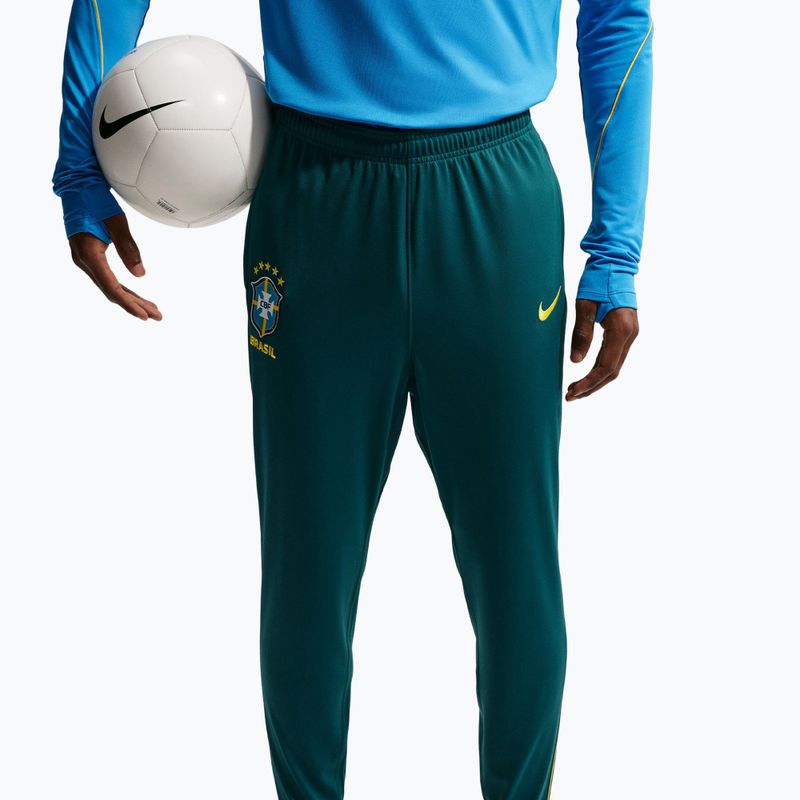 Spodnie piłkarskie męskie Nike Brazil Academy Pro Dri-Fit geode teal/light menta/midwest gold 5