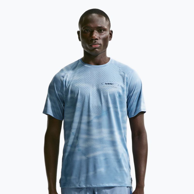Koszulka do biegania męska Nike Stride Dri-Fit ADV work blue/light armory blue/aegean storm