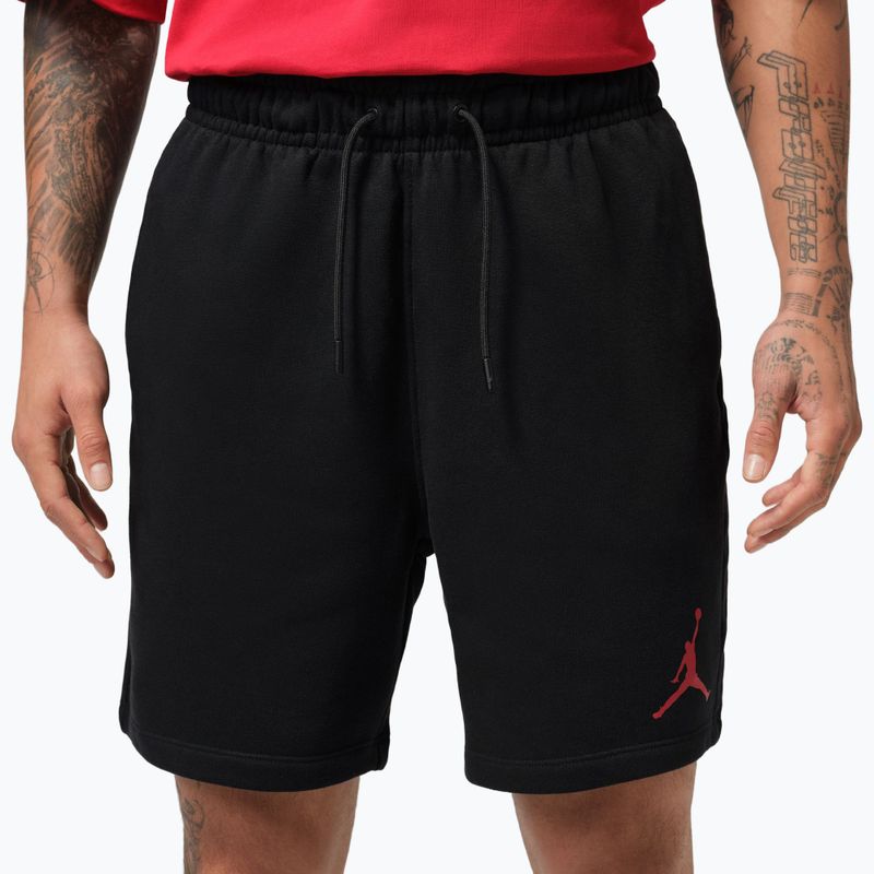 Spodenki męskie Jordan Fleece black/gym red 4