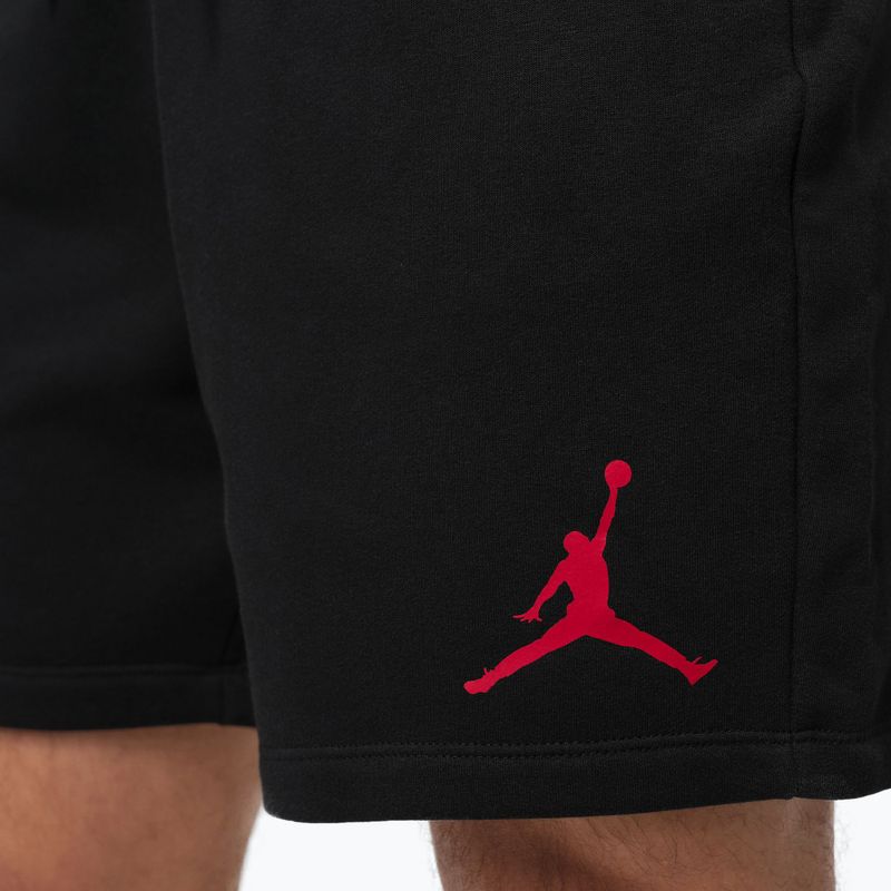 Spodenki męskie Jordan Fleece black/gym red 8