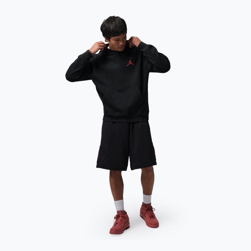 Bluza męska  Jordan Pullover Hoodie black/gym red 2