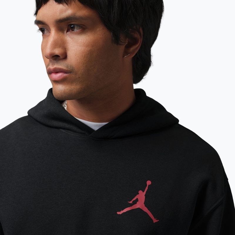 Bluza męska Nike Jordan Pullover Hoodie black/gym red 4