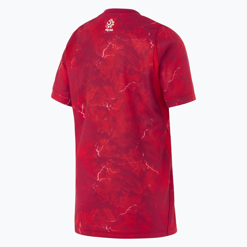 Koszulka reprezentacji Polski dziecięca wyjazdowa Nike Dri-Fit 2026 noble red/sport red 2