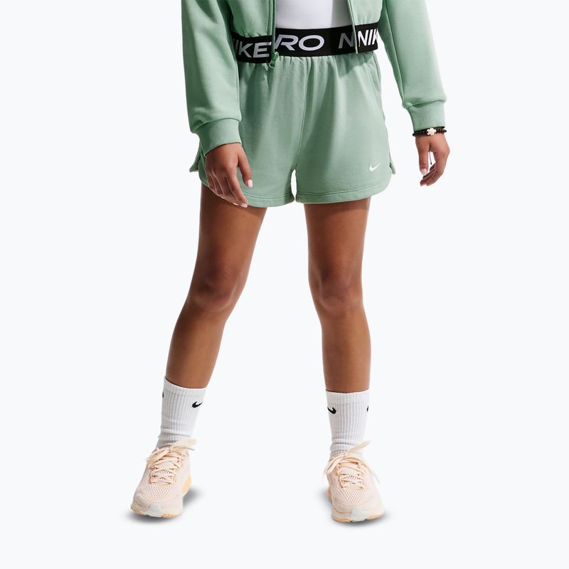 Spodenki dziecięce Nike Pro Fleece Dri-Fit steam/steam/black/white