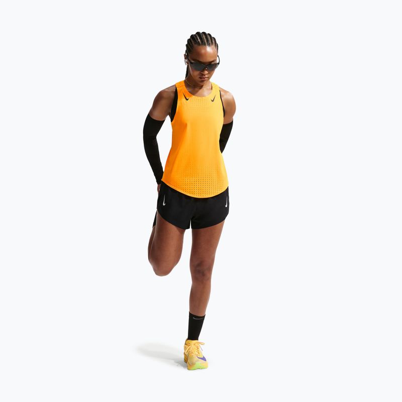 Koszulka do biegania damska Nike AeroSwift Dri-Fit ADV Singlet laser orange/black 2
