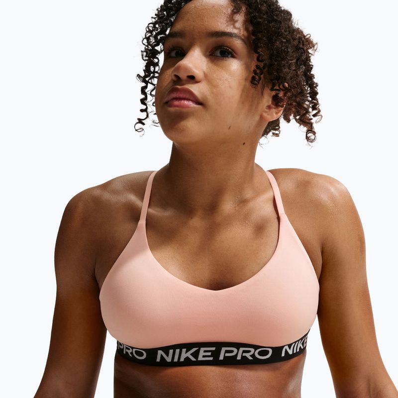 Biustonosz treningowy dziecięcy Nike Pro Indy arctic orange/black/white 4