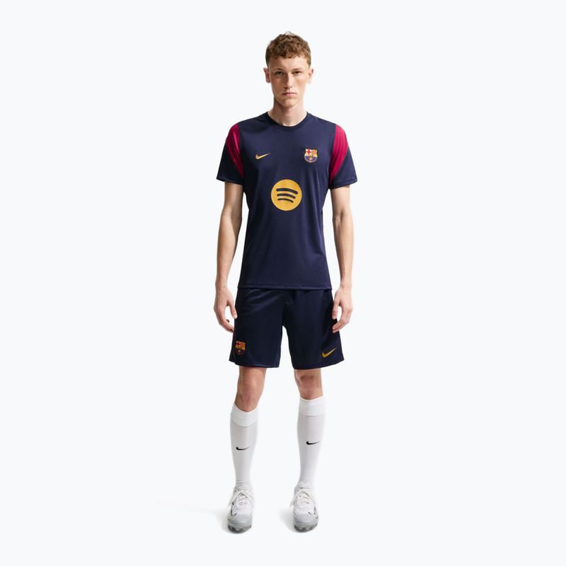 Koszulka piłkarska męska Nike FC Barcelona Strike Soccer Dri-Fit blackened blue/noble red/mineral yellow 2