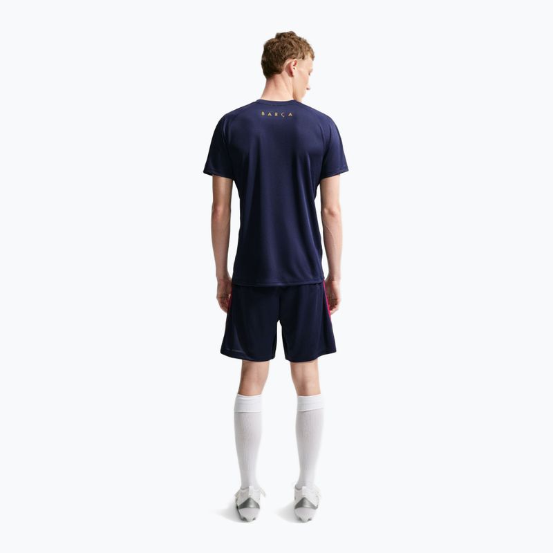 Koszulka piłkarska męska Nike FC Barcelona Strike Soccer Dri-Fit blackened blue/noble red/mineral yellow 3