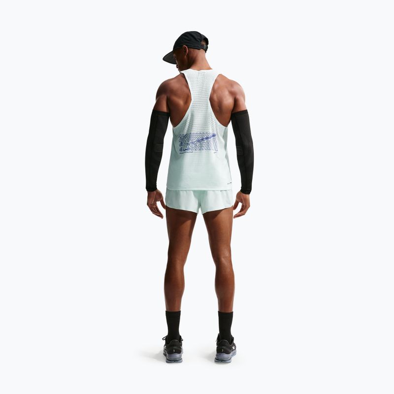 Koszulka do biegania męska Nike AeroSwift Dri-Fit ADV Running Singlet barely green/lapis 3