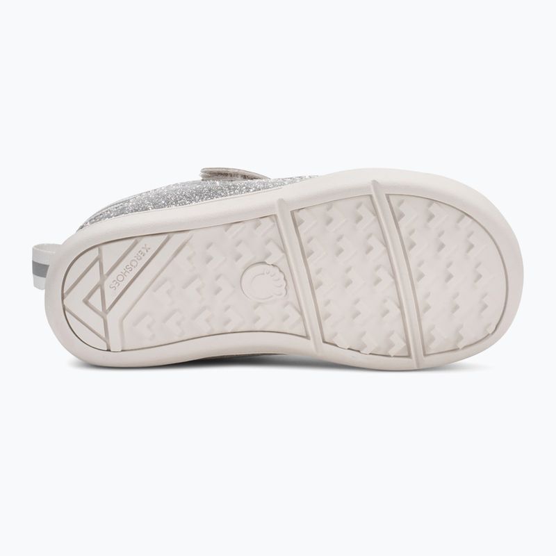 Buty barefoot dziecięce Xero Shoes Prio silver glitter 5