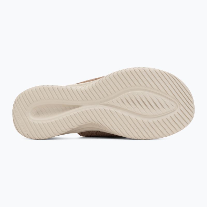 Klapki damskie SKECHERS Ultra Flex 3.0 Rhythm Waves brown 4