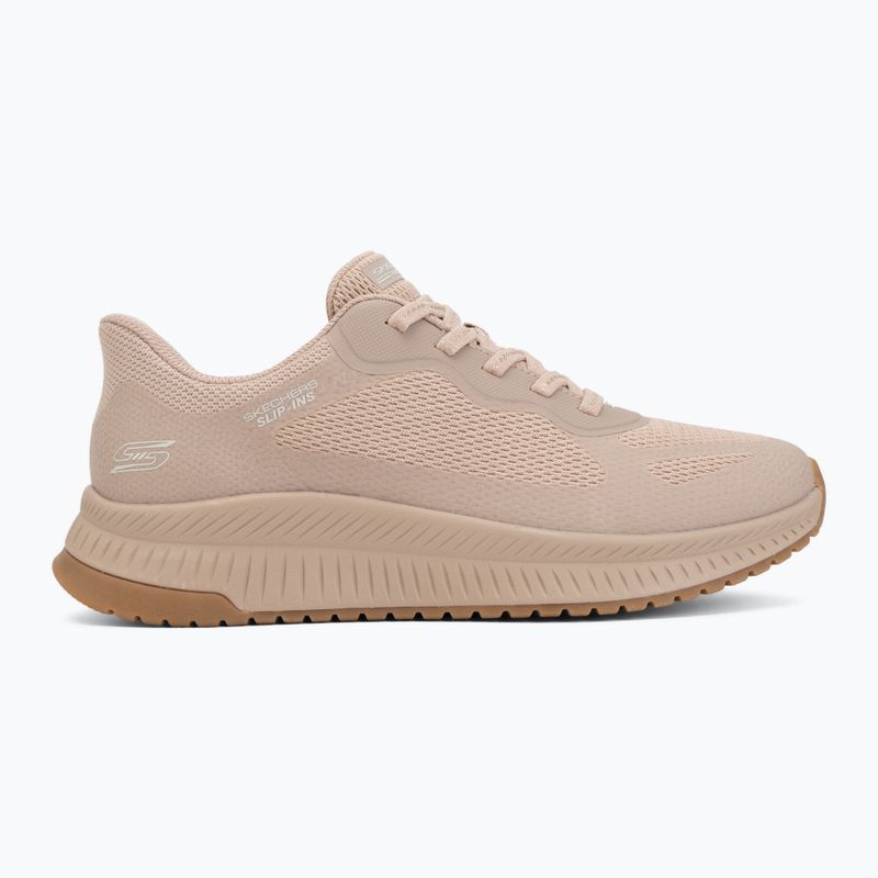 Buty damskie SKECHERS Bobs Squad 4 Staple Look beige 2