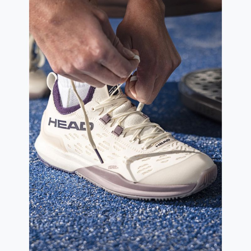 Buty do padla damskie HEAD Motion Pro 1.5 chalk white/purple 12
